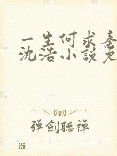 一生何求秦菲雪沈浩小说免费阅读全文