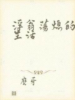 浮翁荡熄的幸福生活