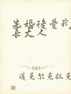 先婚后爱我的市长大人