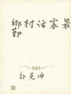 乡村活寡最新章节