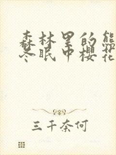 森林里的熊先生冬眠中樱花动漫