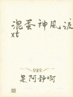 混蛋神风流史txt