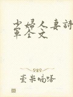 少妇人妻诗雨小军全文