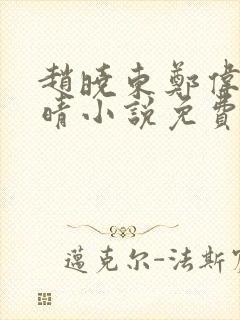 赵晓东郑伟吴雪晴小说免费阅读