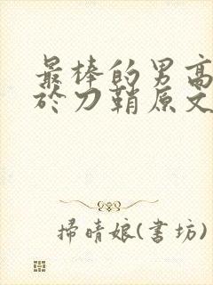 最棒的男高中生于刀鞘原文阅读