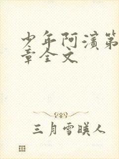 少年阿滨第13章全文