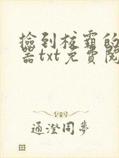 捡到校霸的遥控器txt免费阅读by阳阳