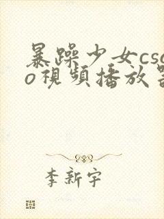 暴躁少女csgo视频播放器推荐