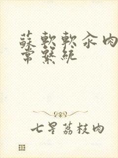 苏软软汆肉的日常系统