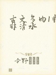 古文多肉1对n非清水