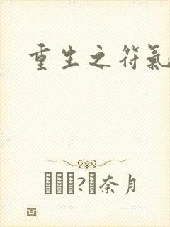 重生之符气冲天