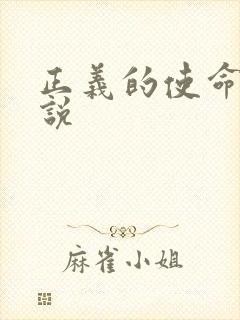 正义的使命 小说