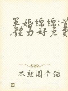 军婚绵绵:首长,体力好免费阅读