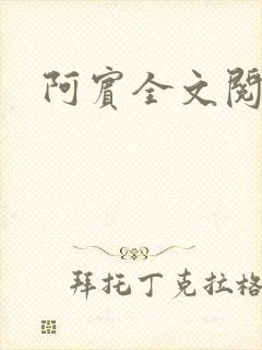 阿宾全文阅读
