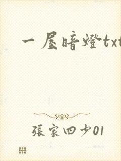 一屋暗灯txt