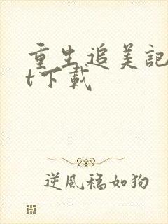 重生追美记txt下载