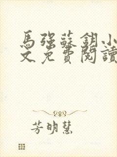 马强苏钥小说全文免费阅读最新章节