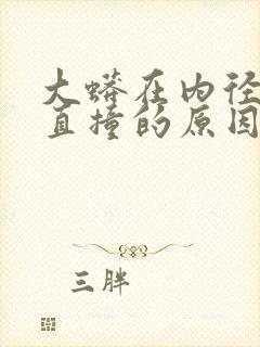 大蟒在内径横冲直撞的原因