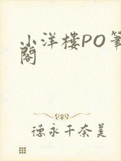 小洋楼PO笔趣阁