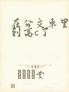 在公交车里c弄到高c了