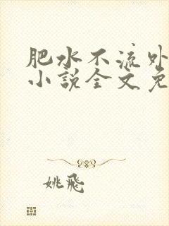 肥水不流外人田小说全文免费阅读全本免