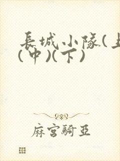 长城小队(上)(中)(下)