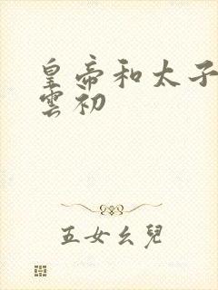 皇帝和太子妃h云初