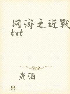 网游之近战法师txt