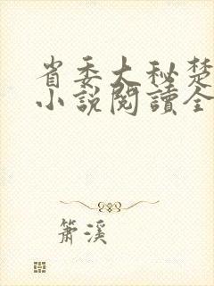 省委大秘楚东恒小说阅读全文