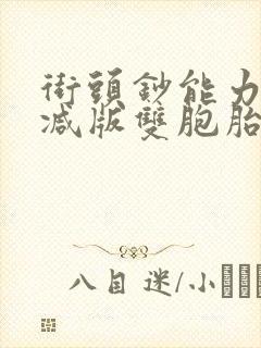 街头钞能力无删减版双胞胎