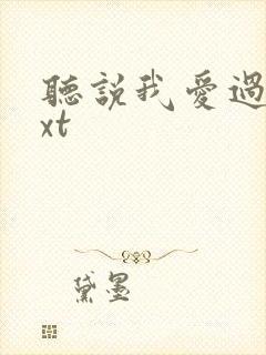 听说我爱过你txt