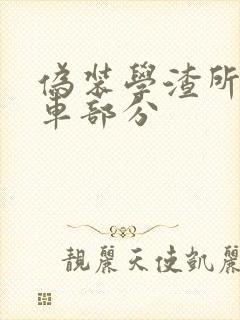 伪装学渣所有开车部分