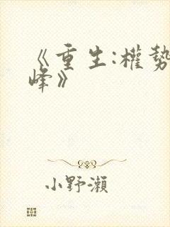 《重生:权势巅峰》