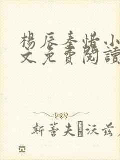 杨辰秦惜小说全文免费阅读最新