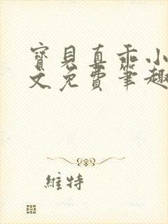 宝贝真乖小说全文免费笔趣阁