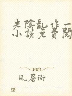 光阴乱作一团的小说免费阅读