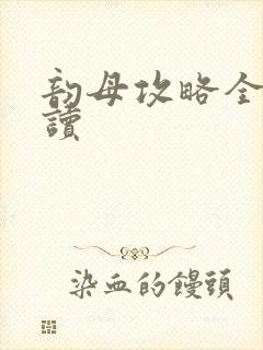 韵母攻略全文阅读