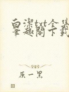 白洁txt全集笔趣阁下载