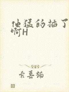 他猛的插了进去啊H