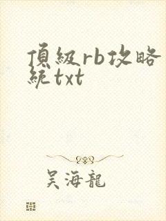 顶级rb攻略系统txt