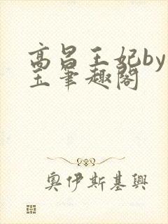 高昌王妃by黛玉笔趣阁