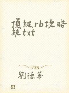 顶级rb攻略系统txt