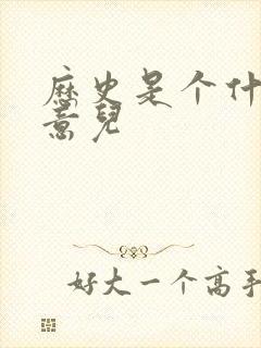 历史是个什么玩意儿