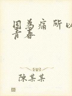 因为痛 所以叫青春