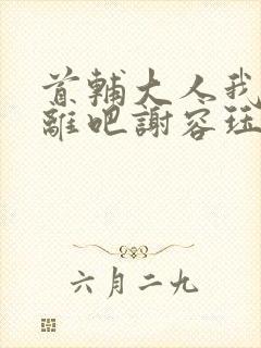 首辅大人我们和离吧谢容珏