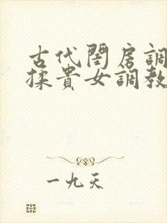 古代闺房调教h揉贵女调教记