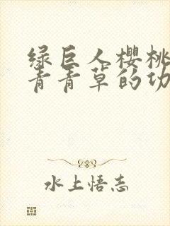 绿巨人樱桃荔枝青青草的功效