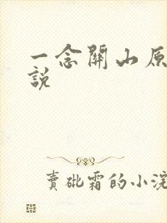 一念关山原著小说