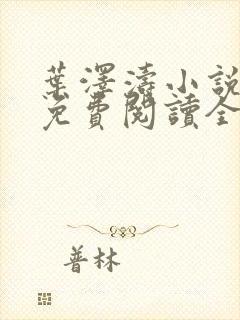 叶泽涛小说全文免费阅读全文