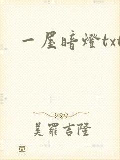 一屋暗灯txt